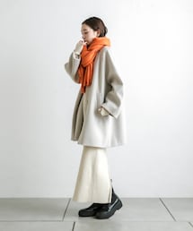 mystic | ストールフード付コート(その他アウター)