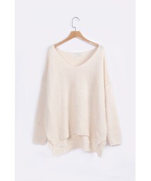 ORENDA | 百搭開衩暖暖粗針毛衣(トップス)