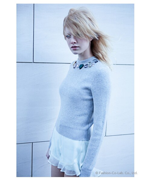 SNIDEL（スナイデル）の「オーガンジーショートパンツ（ショートパンツ・レディース・IVR/MNT/GRY・0/1）」の4枚目の写真