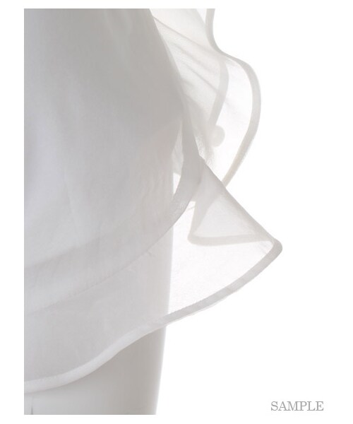 SNIDEL（スナイデル）の「オーガンジーショートパンツ（ショートパンツ・レディース・IVR/MNT/GRY・0/1）」の9枚目の写真