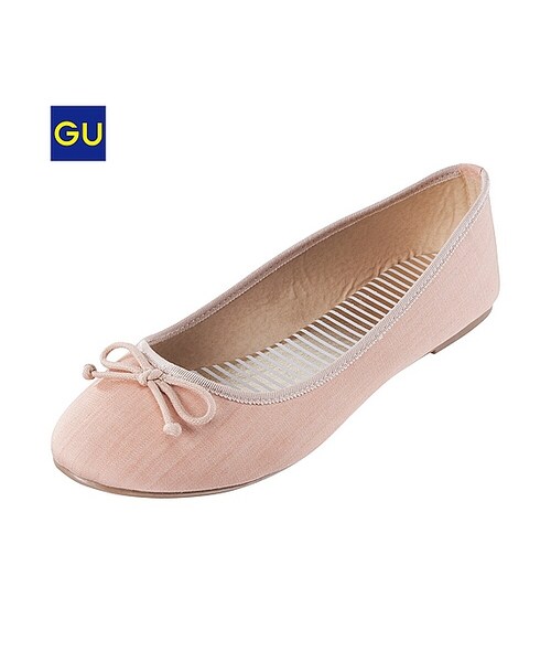 GU（ジーユー）の「（GU）ＷＯＭＥＮバレエシューズＡ（WOMEN ⁄ シューズ・レディース・BLUE/BLACK/PINK・L/S/M）」の3枚目の写真