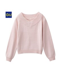 GU | （GU）オフショルダーセーター（長袖）(トップス)