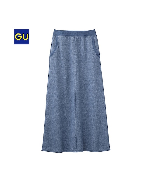 GU(ジーユー)の「(GU)マキシスカートB(WOMEN ⁄ スカート・レディース・BLACK/BLUE/GRAY・M/L/S)」の3枚目の写真