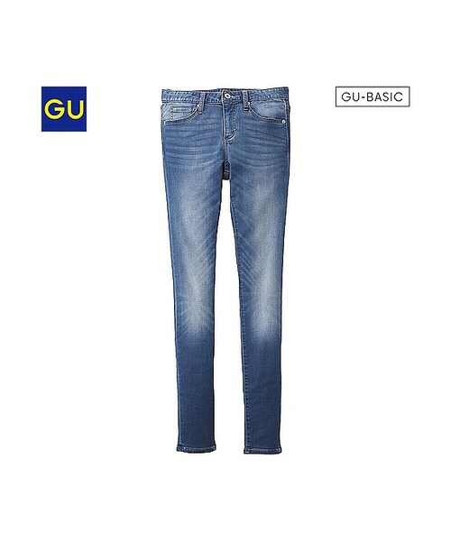 GU(ジーユー)の「(GU)デニムルックスキニーパンツ(WOMEN ⁄ ジーンズ・レディース・BLUE・M/S/XL/XS/L/XXL)」の1枚目の写真
