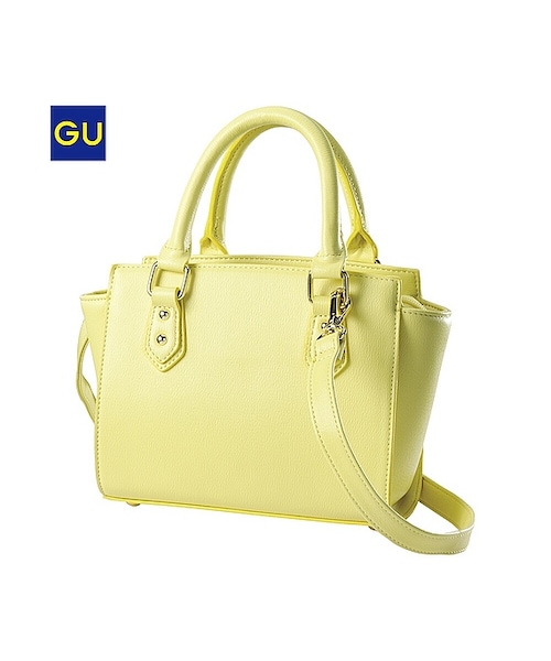 GU（ジーユー）の「（GU）ＷＯＭＥＮ２ＷＡＹミニショルダーバッグ（WOMEN ⁄ バッグ・レディース・BLACK/OFF WHITE/YELLOW/PINK・-）」の3枚目の写真