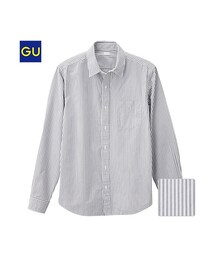 GU | （GU）ブロードストライプシャツ（長袖）Ｃ(トップス)