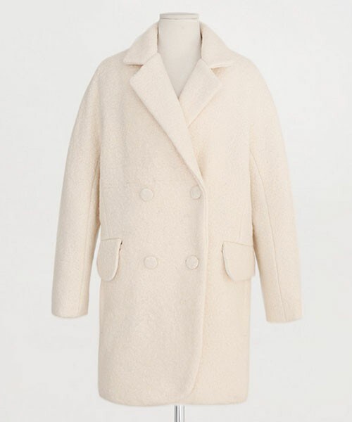 DHOLIC（ディーホリック）の「ペールトーンダブルボタンコート（その他アウター・レディース・ディープスカイブルー/アイボリー・free）」の2枚目の写真