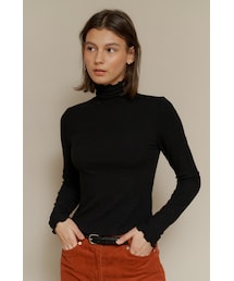 AMONG（アマング）の「[22FW] A MULTI RIBBED POLA T_BLACK（その他）」