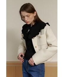 AMONG（アマング）の「[22FW] A DOUBLE COLLAR BLOUSE_BLACK（その他）」