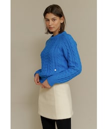 AMONG（アマング）の「[22FW] A RAGLAN CABLE KNIT_BLUE（その他）」