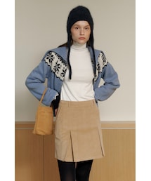 AMONG（アマング）の「[22FW] A NORDIC ZIP-UP KNIT_BLUE（その他）」