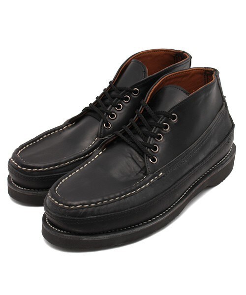 RUSSELL MOCCASIN(ラッセルモカシン)の「RUSSELL MOCCASIN 別注 5-Eyelet Sporting CraysChukka(ブーツ・メンズ・ブラック・US-8h/US-7h/US-8)」の1枚目の写真