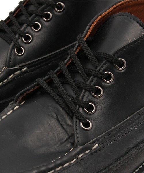 RUSSELL MOCCASIN(ラッセルモカシン)の「RUSSELL MOCCASIN 別注 5-Eyelet Sporting CraysChukka(ブーツ・メンズ・ブラック・US-8h/US-7h/US-8)」の6枚目の写真