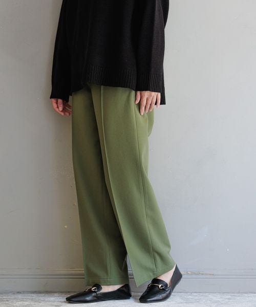 LEPSIM（レプシィム）の「ハタラク7DAYSストレートパンツ 2022冬（パンツ・レディース・キナリ08/ブラック09/ペールピンク21/レッド(WEB限定)/ブラウン58/イエロー64/カーキ78(新色)・SS/S/M/L/LL【WEB限定】）」の21枚目の写真