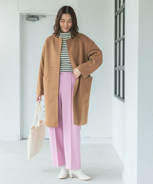 LEPSIM（レプシィム）の「ハタラク7DAYSストレートパンツ 2022冬（パンツ・レディース・キナリ08/ブラック09/ペールピンク21/レッド(WEB限定)/ブラウン58/イエロー64/カーキ78(新色)・SS/S/M/L/LL【WEB限定】）」の12枚目の写真