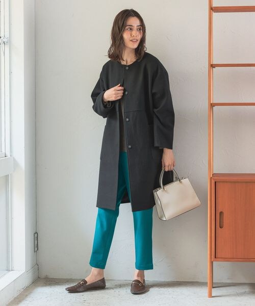 LEPSIM(レプシィム)の「ハタラク7DAYSテーパードパンツ 2022冬(パンツ・レディース・ブラック09/グレージュ13/レッド38/ブルーグリーン75/ブルー(WEB限定)・SS/S/M/L/LL【WEB限定】)」の11枚目の写真