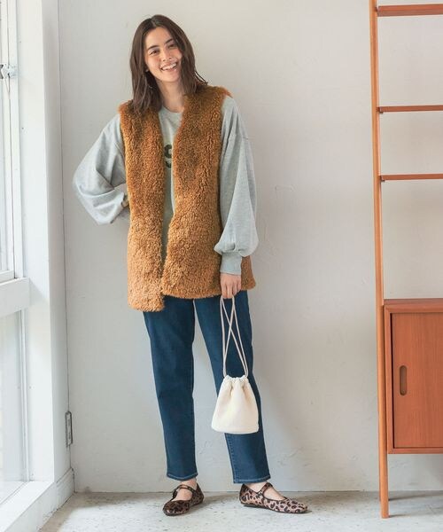 LEPSIM（レプシィム）の「アソート巾着バッグ（バッグ・レディース・ゼブラ01/アイボリー08/ブルー85・ONE SIZE）」の9枚目の写真