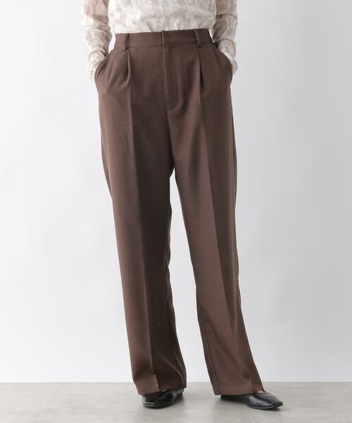 LEPSIM（レプシィム）の「ハイウエストロングタックパンツ（パンツ・レディース・ブラック09/グレー12/ブラウン58・M/L）」の3枚目の写真