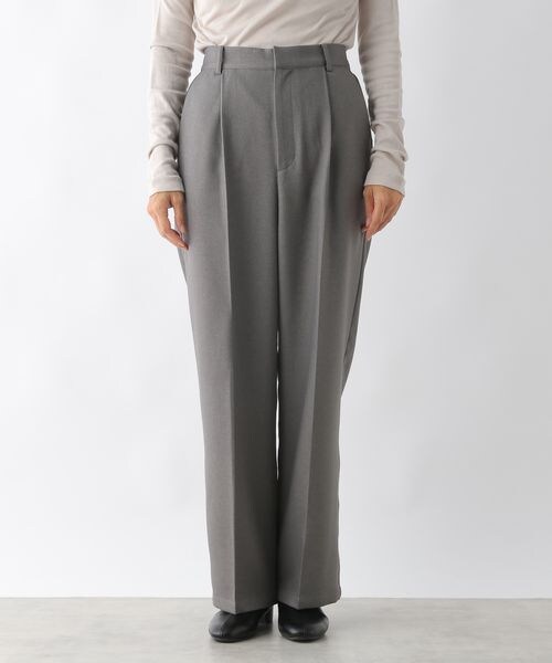 LEPSIM（レプシィム）の「ハイウエストロングタックパンツ（パンツ・レディース・ブラック09/グレー12/ブラウン58・M/L）」の10枚目の写真