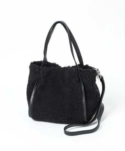 LEPSIM（レプシィム）の「ボアソフト2WAYバッグ（バッグ・レディース・アイボリー08/プラック09/グレージュ51・ONE SIZE）」の18枚目の写真