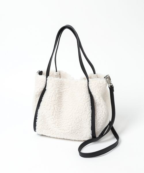LEPSIM（レプシィム）の「ボアソフト2WAYバッグ（バッグ・レディース・アイボリー08/プラック09/グレージュ51・ONE SIZE）」の17枚目の写真
