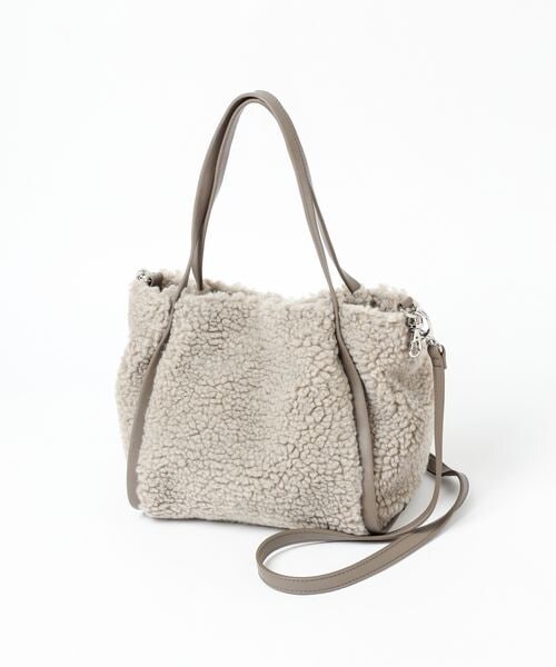 LEPSIM（レプシィム）の「ボアソフト2WAYバッグ（バッグ・レディース・アイボリー08/プラック09/グレージュ51・ONE SIZE）」の19枚目の写真