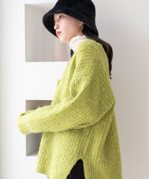 LOWRYS FARM（ローリーズファーム）の「マルチＷＡＹメランジプルオーバーロングスリーブ（トップス・レディース・アイボリー08/チャコールグレー18/グリーン72・フリーサイズ）」の18枚目の写真