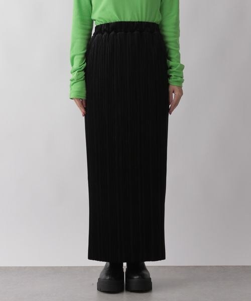 LOWRYS FARM（ローリーズファーム）の「ベロアプリーツタイトスカート（スカート・レディース・アイボリー08/ブラック09/ベージュ52・FREE/WEB限定ロング丈）」の10枚目の写真