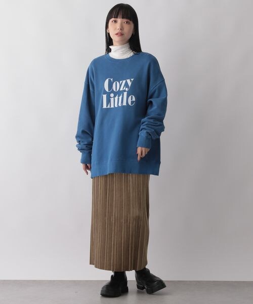 LOWRYS FARM（ローリーズファーム）の「ベロアプリーツタイトスカート（スカート・レディース・アイボリー08/ブラック09/ベージュ52・FREE/WEB限定ロング丈）」の8枚目の写真