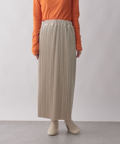 LOWRYS FARM（ローリーズファーム）の「ベロアプリーツタイトスカート（スカート・レディース・アイボリー08/ブラック09/ベージュ52・FREE/WEB限定ロング丈）」の5枚目の写真