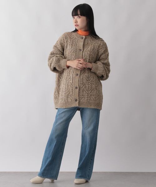 LOWRYS FARM(ローリーズファーム)の「ラメスカシニットカーディガン(トップス・レディース・アイボリー08/ベージュ52/グリーン72・フリーサイズ)」の7枚目の写真