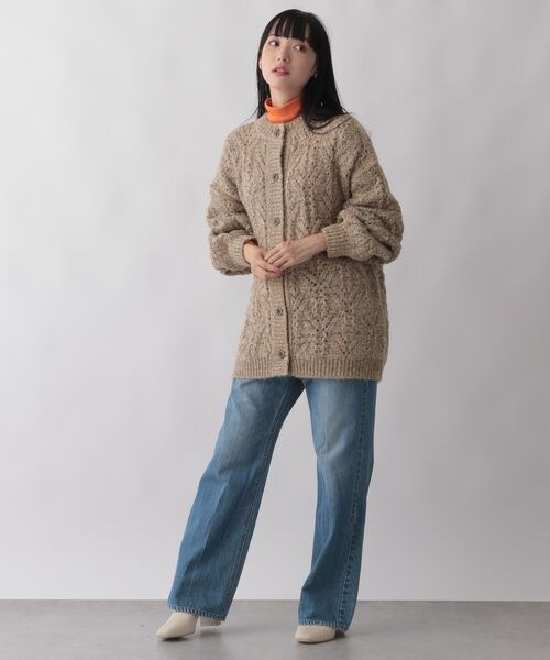 LOWRYS FARM(ローリーズファーム)の「ラメスカシニットカーディガン(トップス・レディース・アイボリー08/ベージュ52/グリーン72・フリーサイズ)」の8枚目の写真