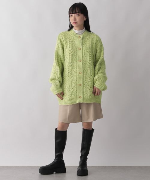 LOWRYS FARM(ローリーズファーム)の「ラメスカシニットカーディガン(トップス・レディース・アイボリー08/ベージュ52/グリーン72・フリーサイズ)」の10枚目の写真