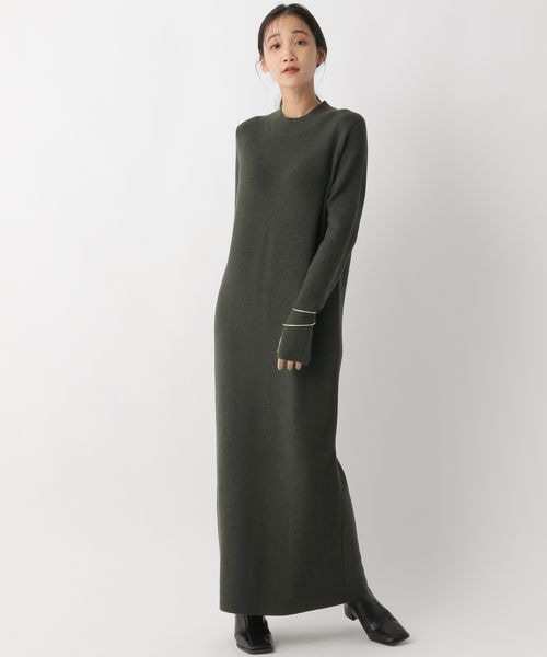 A part by（アパートバイ）の「アゼＩラインワンピース/WEB先行予約（ワンピース/ドレス・レディース・ナチュラル 08/ブラック 09/ダークグリーン 79・フリーサイズ）」の3枚目の写真