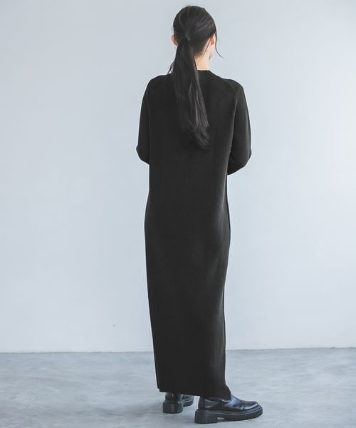 だんしゃり隊☆黒留袖Aラインワンピース A part by（アパートバイ）の「アゼIラインワンピース/WEB先行予約