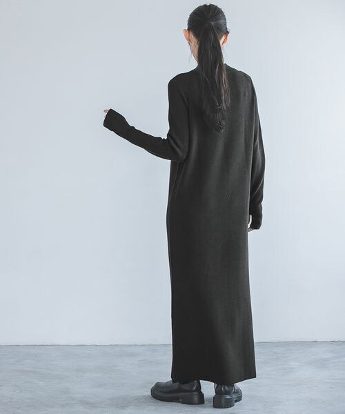 A part by（アパートバイ）の「アゼＩラインワンピース/WEB先行予約（ワンピース/ドレス・レディース・ナチュラル 08/ブラック 09/ダークグリーン 79・フリーサイズ）」の12枚目の写真