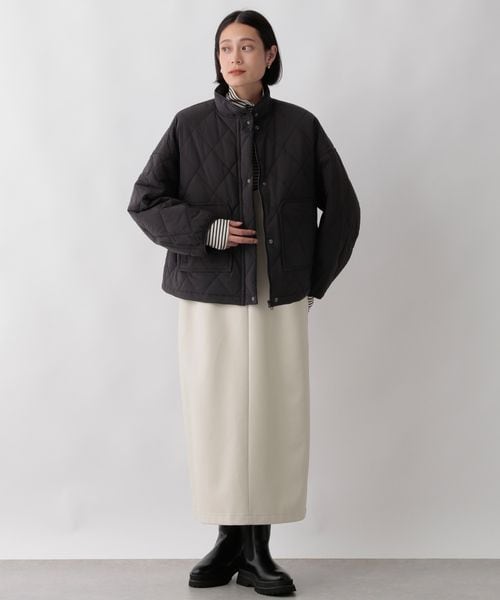 LOWRYS FARM（ローリーズファーム）の「ナカワタショートブルゾン（ジャケット/アウター・レディース・アイボリー08/ブラック09/ブルー85・F）」の12枚目の写真