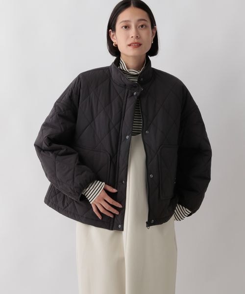 LOWRYS FARM（ローリーズファーム）の「ナカワタショートブルゾン（ジャケット/アウター・レディース・アイボリー08/ブラック09/ブルー85・F）」の11枚目の写真