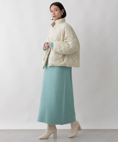 LOWRYS FARM（ローリーズファーム）の「ナカワタショートブルゾン（ジャケット/アウター・レディース・アイボリー08/ブラック09/ブルー85・F）」の7枚目の写真