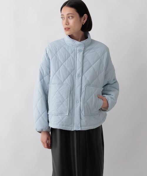 LOWRYS FARM（ローリーズファーム）の「ナカワタショートブルゾン（ジャケット/アウター・レディース・アイボリー08/ブラック09/ブルー85・F）」の20枚目の写真