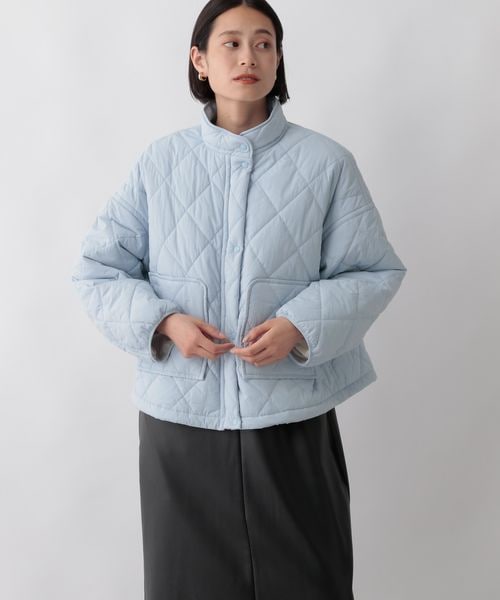 LOWRYS FARM（ローリーズファーム）の「ナカワタショートブルゾン（ジャケット/アウター・レディース・アイボリー08/ブラック09/ブルー85・F）」の18枚目の写真