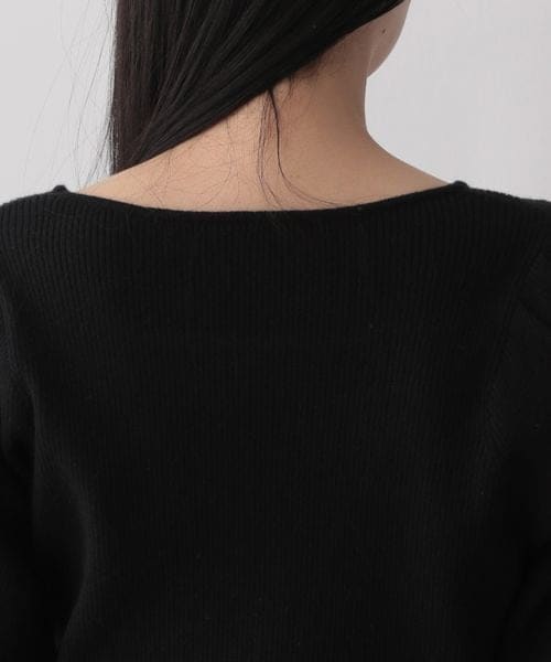 LOWRYS FARM（ローリーズファーム）の「パワショルニット（トップス・レディース・アイボリー08/ブラック09/ブラウン55・フリーサイズ）」の17枚目の写真