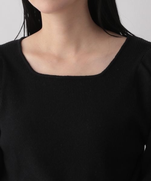 LOWRYS FARM（ローリーズファーム）の「パワショルニット（トップス・レディース・アイボリー08/ブラック09/ブラウン55・フリーサイズ）」の14枚目の写真