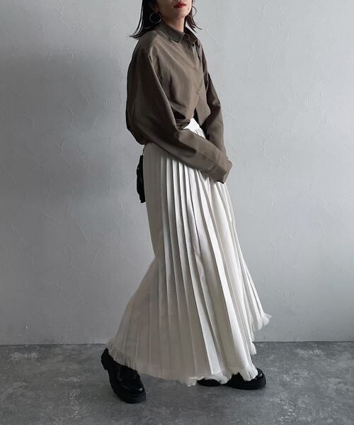 PAGEBOY（ページボーイ）の「ツイードプリーツスカート（スカート・レディース・ブラック09/グレージュ12/ターコイズ76・F）」の10枚目の写真