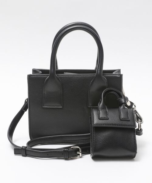 PAGEBOY（ページボーイ）の「コンビスクエアバッグ（バッグ・レディース・オフホワイト05/ブラック09/グリーン75・F）」の9枚目の写真