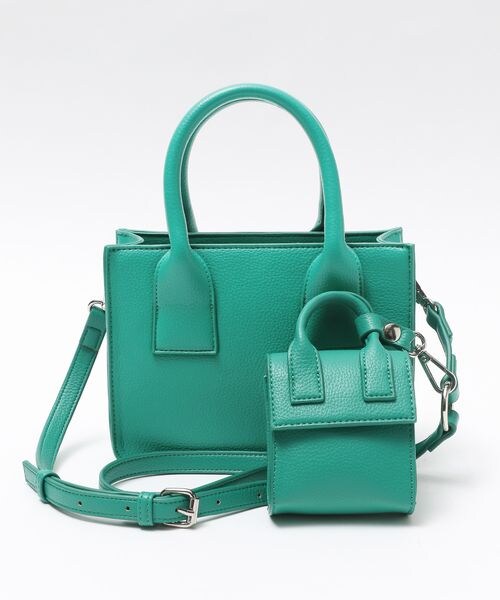 PAGEBOY（ページボーイ）の「コンビスクエアバッグ（バッグ・レディース・オフホワイト05/ブラック09/グリーン75・F）」の10枚目の写真