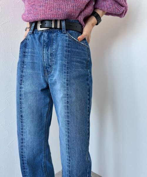 PAGEBOY（ページボーイ）の「パッチワークジーンズ（パンツ・レディース・ブラック09/ブルー85・25inch/26inch）」の8枚目の写真