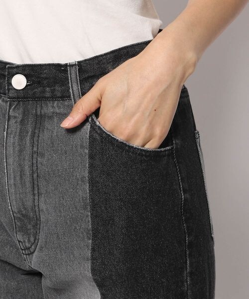 PAGEBOY（ページボーイ）の「パッチワークジーンズ（パンツ・レディース・ブラック09/ブルー85・25inch/26inch）」の17枚目の写真