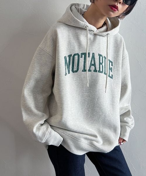 PAGEBOY（ページボーイ）の「クラックロゴパーカー（トップス・レディース・オフホワイト05/ブラック09/杢オートミール10・F）」の15枚目の写真