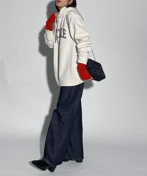 PAGEBOY（ページボーイ）の「クラックロゴパーカー（トップス・レディース・オフホワイト05/ブラック09/杢オートミール10・F）」の9枚目の写真